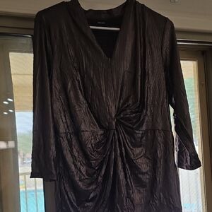 Alfani Shimmering Black Blouse